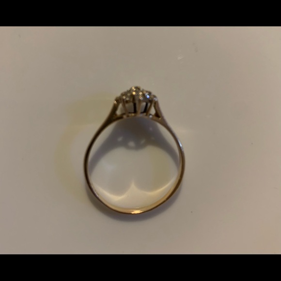 Vintage Dynasty Star Cluster 14K Diamond Ring - Picture 3 of 8